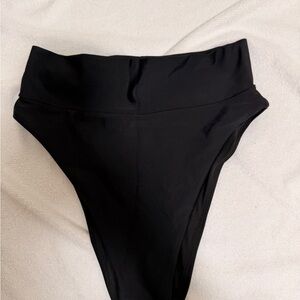 Aerie black high waisted bikini bottom